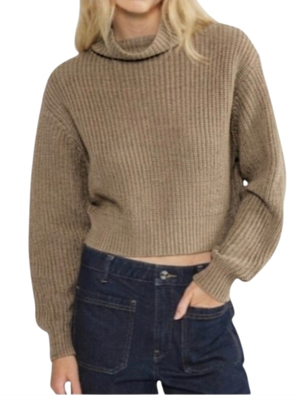 Aritzia WILFRED Montpellier Waist Turtleneck Sweater